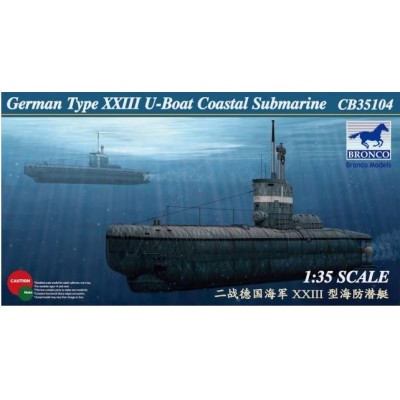 U-XXIII GERMAN COASTAL SUBMARINE - 1/35 SCALE - BRONCO CB35104